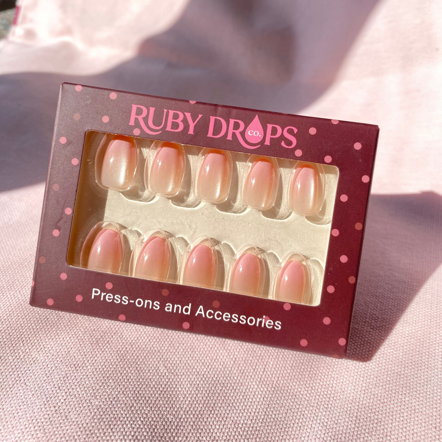 Pink Aurora Press-On Nails