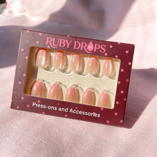 Pink Aurora Press-On Nails